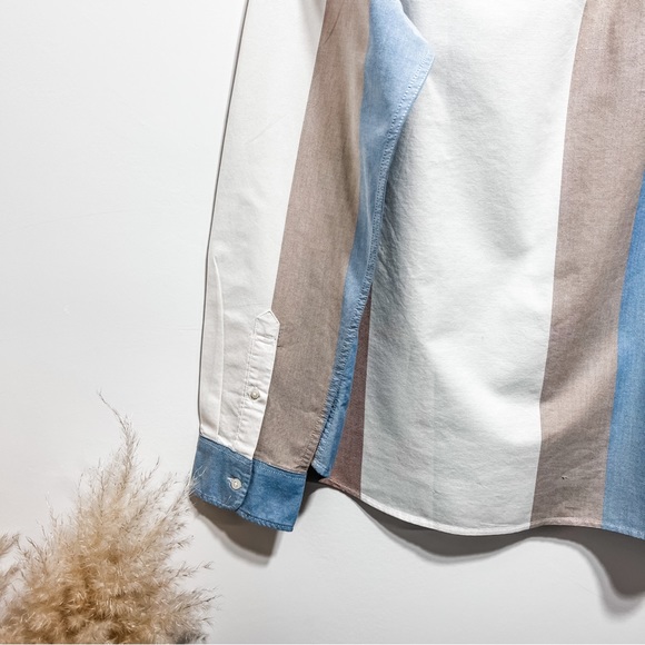 J. Crew Mens Slim Americana Pima Cotton Button-Down Oxford Shirt Size L Multi - Picture 7 of 9